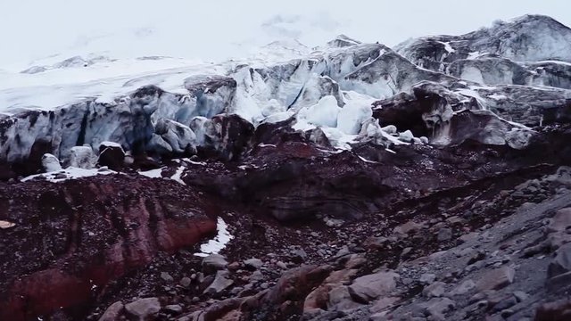 Glacier of the Cotopaxi Volcano, Ecuador