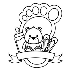 girl decoration baby shower card