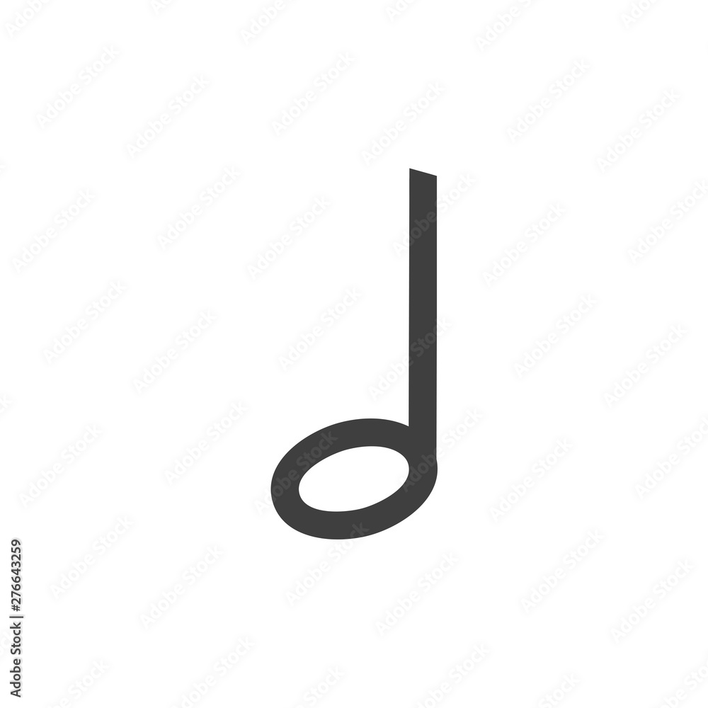 Poster music note icon symbol template black color editable. simple logo vector illustration for graphic an