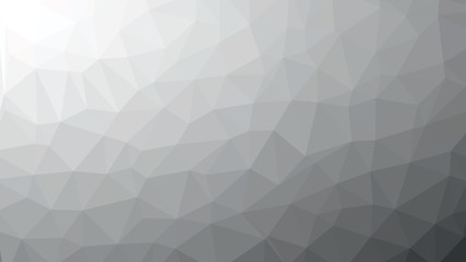 Black and White Abstract Low Poly Background. Geometric backdrop in Origami style with gradient. Textured pattern for your website.