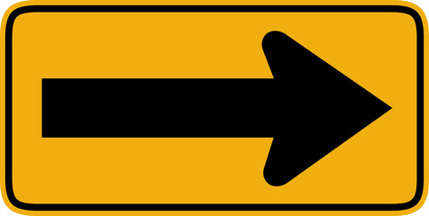 Turn Ahead Road Sign Symbol