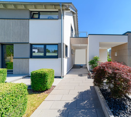 Einfamilienhaus modern, Eingangsbereich