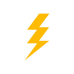 Lightning bolt icon. Thunder flash power electric sign. Thunderbolt illustration fast arrow