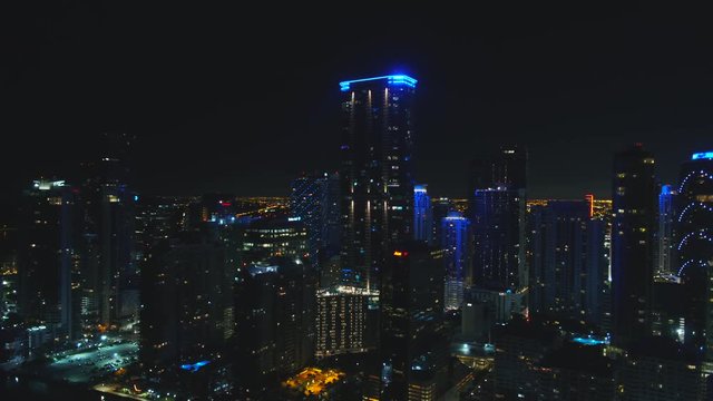 Aerial 4k Miami Brickell USA