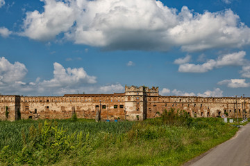 Fototapeta premium Ruins of ancient fortress. Stare Selo (Old village) Castle. Ukraine.
