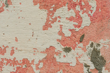 Texture of a concrete wall with cracks and scratches which can be used as a background