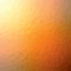 Fototapeta premium Red and orange crystal polygon background. Low poly mosaic banner. Geometric rumpled triangular origami style gradient illustration.