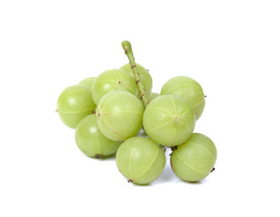 Indian gooseberry isolated on white background