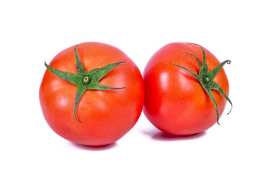 Tomatoes isolated on white background