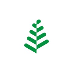 make a pine logo with an abstract shape