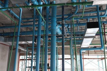pipes in building 
