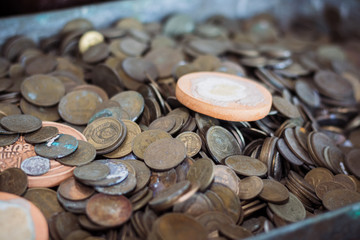 Old soviet money. Lots of coins.