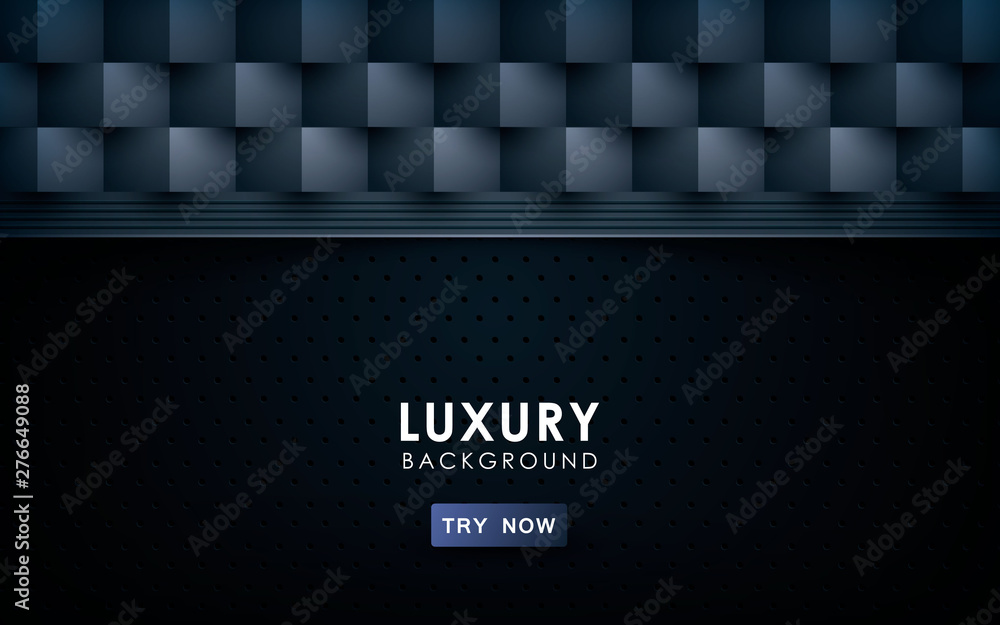Poster abstract black background technology concept design. overlap layers with paper effect on textured ba
