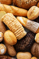 Foto op Plexiglas Bakkerij Assortment of baked bread