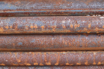 rusty Steel pipe metal background