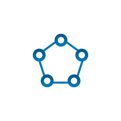 Network icon logo design vector template