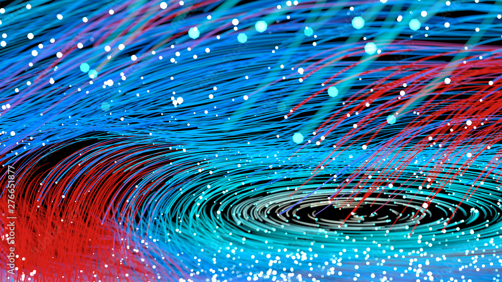 Poster technology backgrund | data stream | abstract background | 3d-illustration / 3d