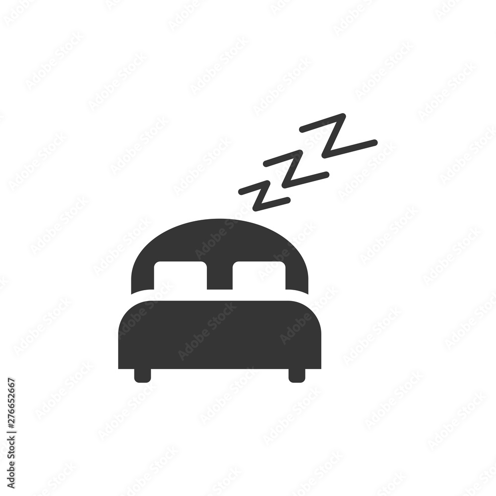 Poster sleeping icon symbol template color editable. simple logo vector illustration for graphic and web de