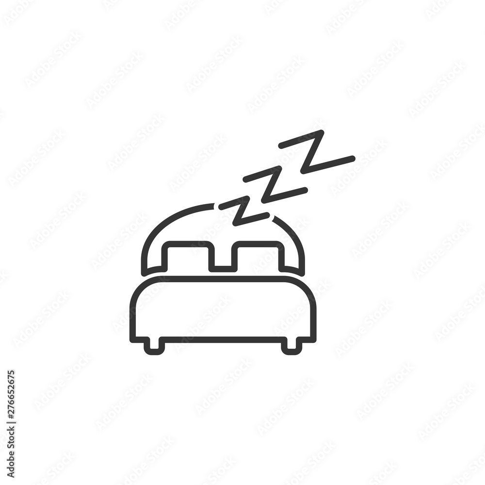 Poster sleeping icon symbol template color editable. simple logo vector illustration for graphic and web design.