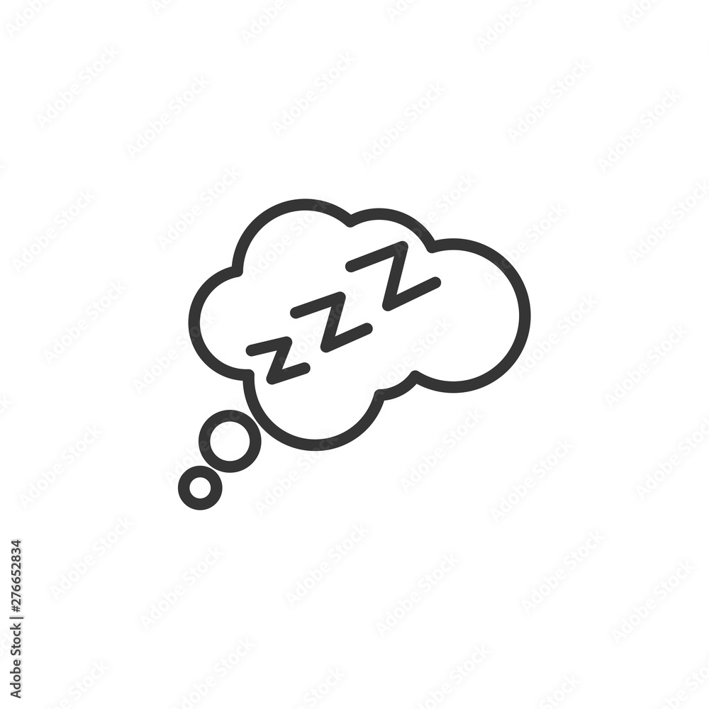 Poster sleeping icon symbol template color editable. simple logo vector illustration for graphic and web design.
