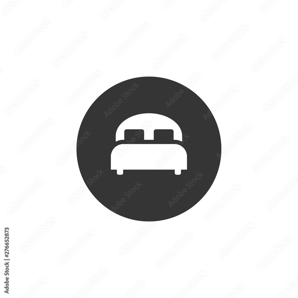 Poster sleeping icon symbol template color editable. simple logo vector illustration for graphic and web de