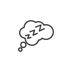 sleeping icon symbol template color editable. simple logo vector illustration for graphic and web design.