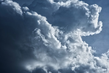 Fototapeta premium cloud movement before raining, rainy season asia.