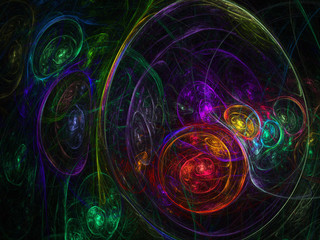 Obraz premium fractal on black