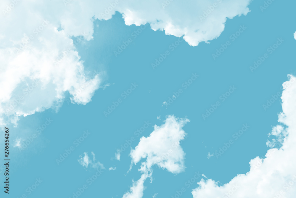 Canvas Prints white cloud object for nature design summer background