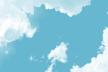 Fototapeta na wymiar White cloud object for nature design summer background
