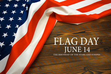 Happy American Flag Day background .