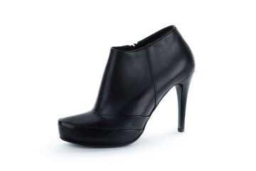 Woman ankle boots isolated on white background