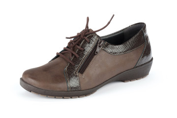 Fashionable women shoes isolated on white background