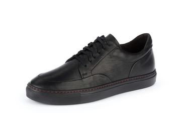 Male shoes ankle boots isolated on white background