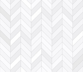 White tiles, seamless pattern, chevron. Vector illustration