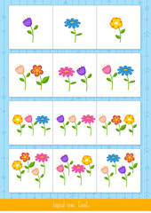 Logical rows for kids.