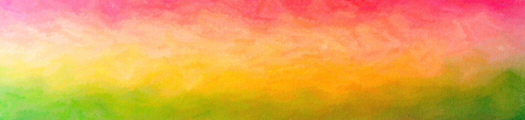 Abstract illustration of orange, pink, red, yellow Wax Crayon background