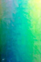 Abstract illustration of blue, yellow and green Dry Brush Oil Paint background