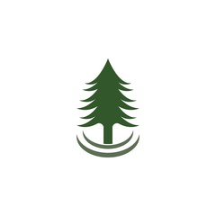 pine logo template icon design