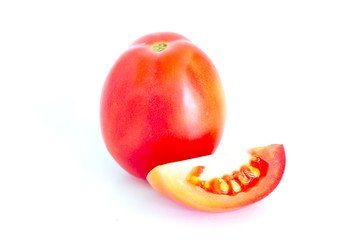 Isolated of Fresh tomatoes on white background