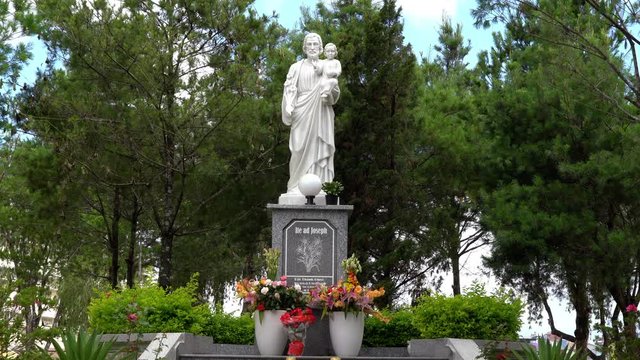 Christ statue in the Dalat Cathedral