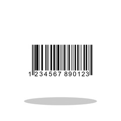 Bar code icon in trendy flat style. Vector Illustration EPS 10.