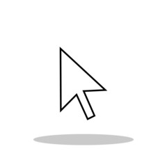 Mouse cursor icon in trendy flat style. Vector Illustration EPS 10.