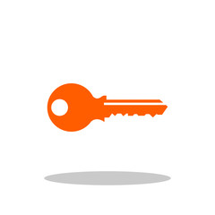 Key icon in flat style. Security symbol for your web site design, logo, app, UI Vector EPS 10.