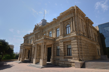 Gothic building on Niyazi street in Baku.Azerbaijan