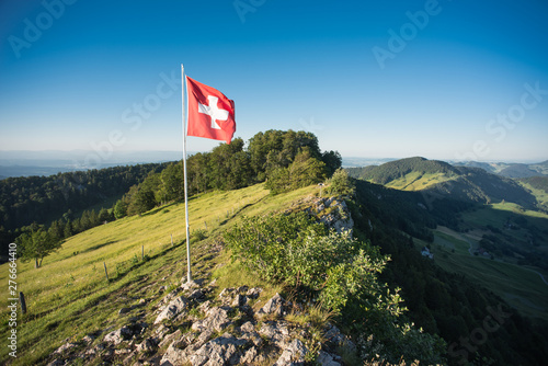 Fototapete Beautiful Landscape In Switzerland, View From Vogelberg Canton  Solothurn-Ipsimus