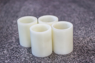 Bushings made from caprolooctane with anti-friction properties.