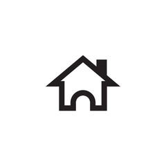 House icon real estate graphic design template vector