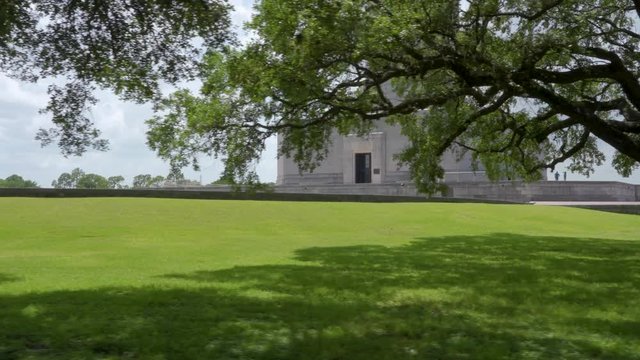 Orbit Around San Jacinto Monument and Battleground Park in Houston, Texas