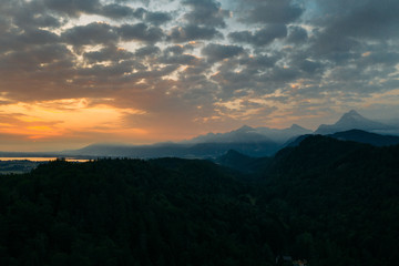 Sonnnenaufgang im Allgäu